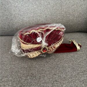 Red and Gold Indian Wedding Turban for Grooms
